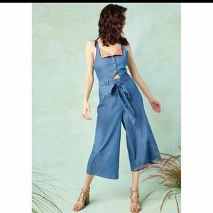Modcloth Women's Cafe Character Jumpsuit Size XL
